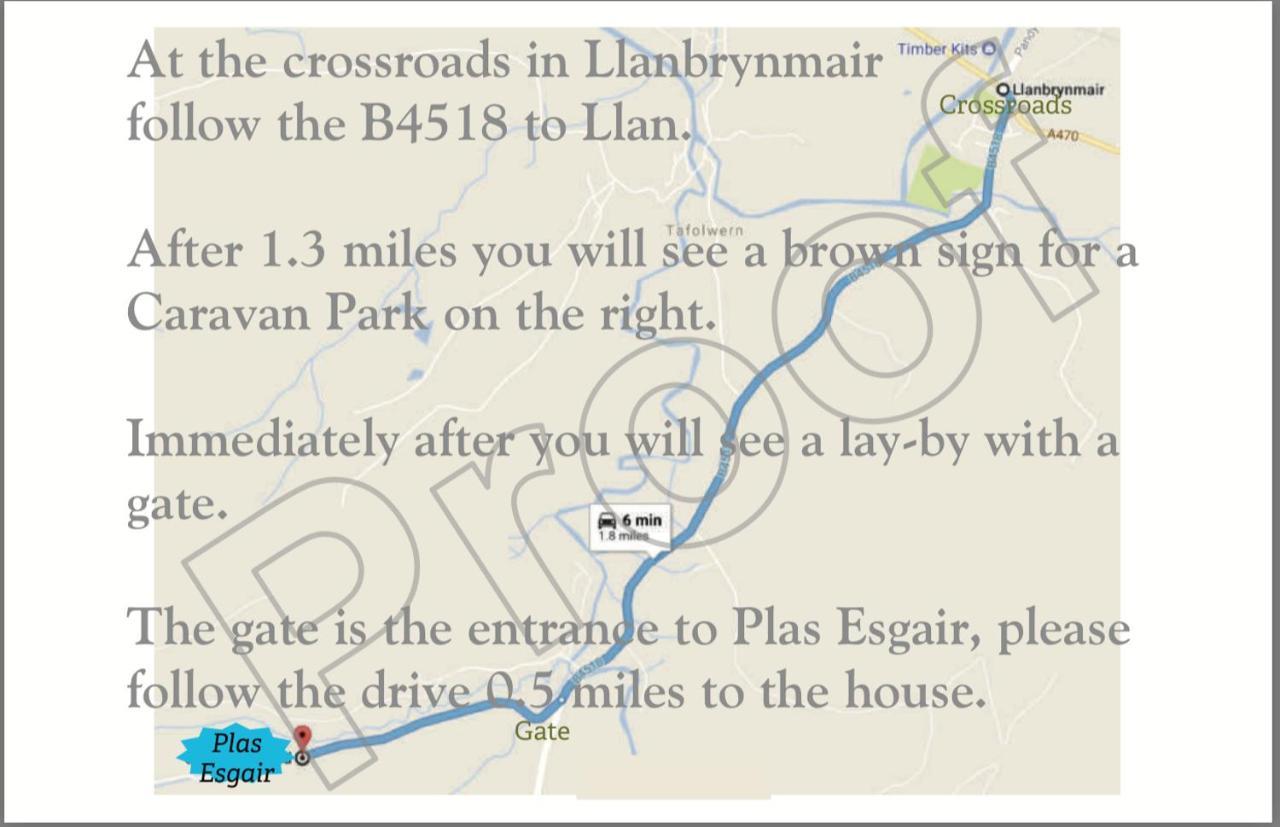 Plas Esgair Llanbrynmair Zewnętrze zdjęcie